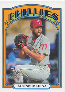 2021 Topps Heritage Baseball  Adonis Medina #520 RC