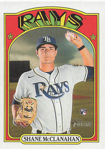 2021 Topps Heritage Baseball  Shane McClanahan #521 RC