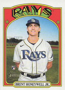 2021 Topps Heritage Baseball  Brent Honeywell Jr. #523 RC