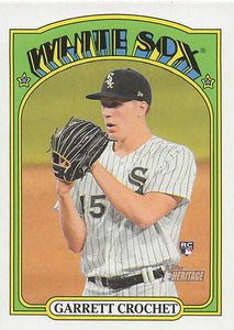 2021 Topps Heritage Baseball  Garrett Crochet #537 RC