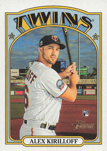 2021 Topps Heritage Baseball  Alex Kirilloff #546 RC