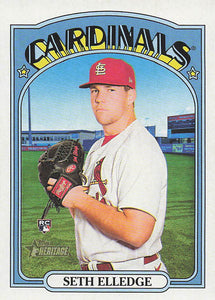 2021 Topps Heritage Baseball  Seth Elledge #549 RC