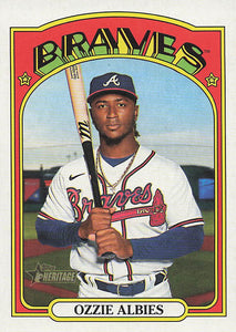 2021 Topps Heritage Baseball  Ozzie Albies #558