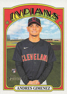 2021 Topps Heritage Baseball  Andres Gimenez #569 RC