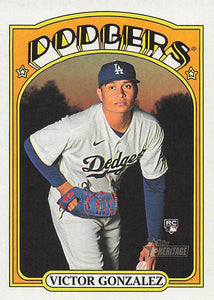 2021 Topps Heritage Baseball  Victor Gonzalez #577 RC