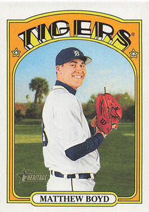 2021 Topps Heritage Baseball  Matthew Boyd #582