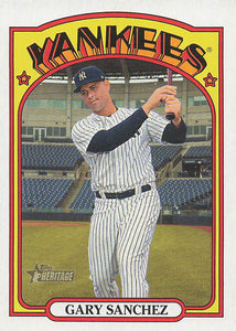 2021 Topps Heritage Baseball  Gary Sanchez #587