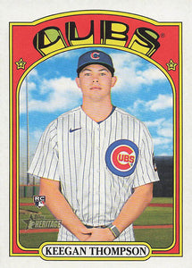 2021 Topps Heritage Baseball  Keegan Thompson #588 RC
