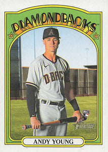 2021 Topps Heritage Baseball  Andy Young #590 RC