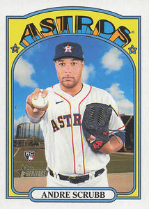 2021 Topps Heritage Baseball  Andre Scrubb #592 RC