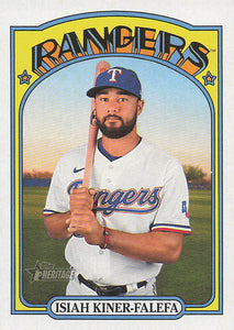 2021 Topps Heritage Baseball  Isiah Kiner-Falefa #595