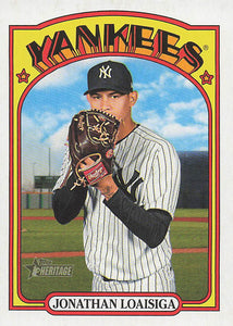 2021 Topps Heritage Baseball  Jonathan Loaisiga #608