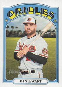 2021 Topps Heritage Baseball  DJ Stewart #611