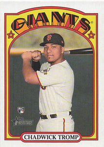 2021 Topps Heritage Baseball  Chadwick Tromp #631 RC