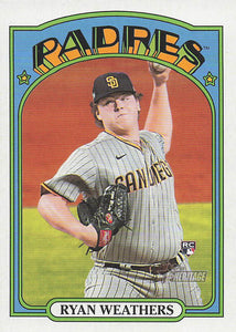 2021 Topps Heritage Baseball  Ryan Weathers #634 RC