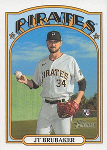 2021 Topps Heritage Baseball  JT Brubaker #646 RC