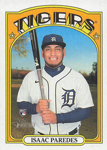 2021 Topps Heritage Baseball  Isaac Paredes #648 RC
