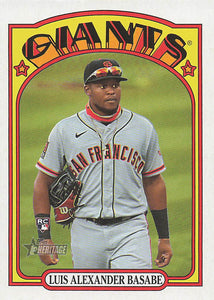 2021 Topps Heritage Baseball  Luis Alexander Basabe #650 RC