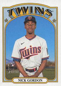 2021 Topps Heritage Baseball  Nick Gordon #652 RC