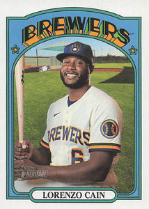 2021 Topps Heritage Baseball  Lorenzo Cain #660