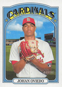 2021 Topps Heritage Baseball  Johan Oviedo #661 RC