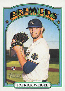 2021 Topps Heritage Baseball  Patrick Weigel #674 RC