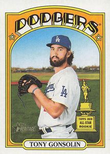 2021 Topps Heritage Baseball  Tony Gonsolin #676 RC
