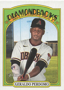 2021 Topps Heritage Baseball  Geraldo Perdomo #682 RC