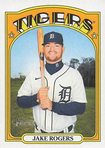 2021 Topps Heritage Baseball  Jake Rogers #685
