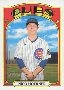2021 Topps Heritage Baseball  Nico Hoerner #707