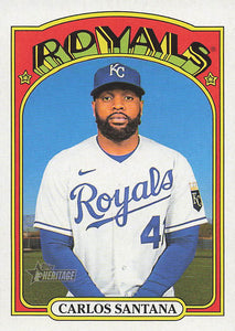 2021 Topps Heritage Baseball  Carlos Santana #715