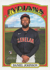 2021 Topps Heritage Baseball  Daniel Johnson #719 RC