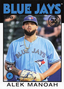 2021 Topps Update Series 1986 Topps Baseball 35th Anniversary Alek Manoah #86B-11 RC