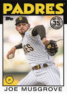 2021 Topps Update Series 1986 Topps Baseball 35th Anniversary Joe Musgrove #86B-21