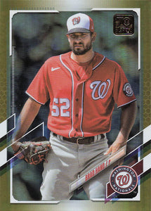 2021 Topps Update Series Gold Foil Brad Hand #US89