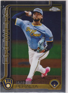 2025 Topps Chrome Baseball Freddy Peralta #95
