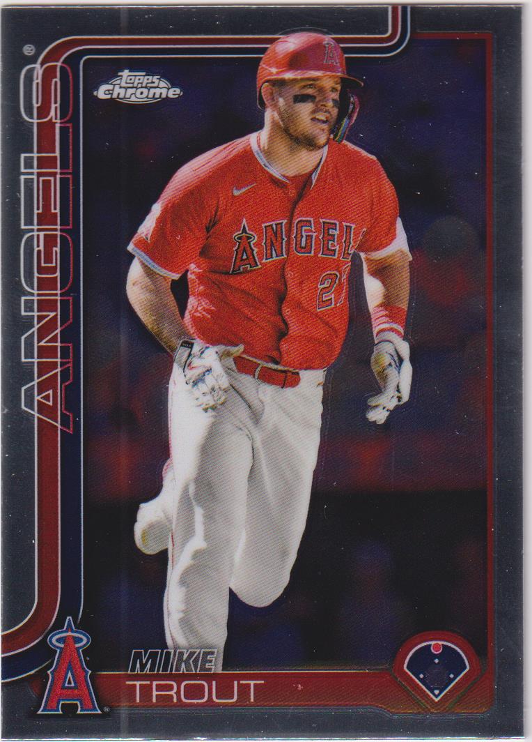 2025 Topps Chrome Baseball Mike Trout #100
