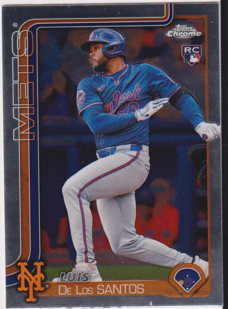 2025 Topps Chrome Baseball Luis De Los Santos #74 Rookie