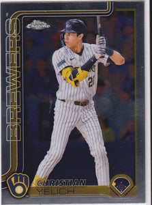 2025 Topps Chrome Baseball Christian Yelich #89