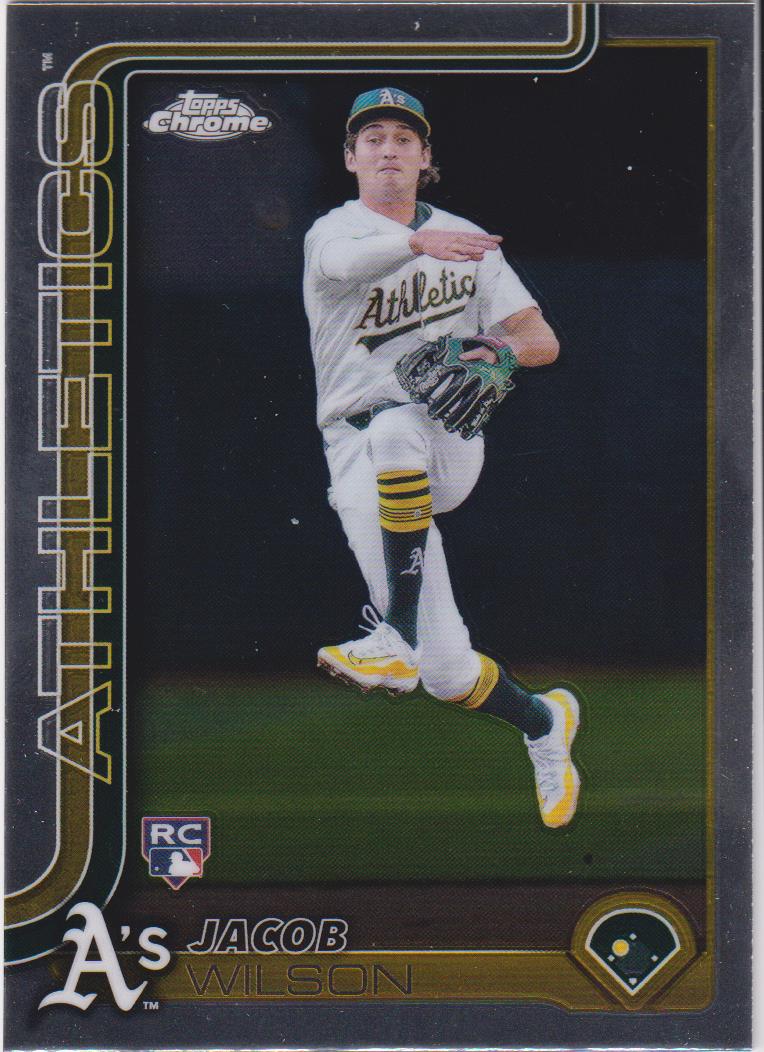 2025 Topps Chrome Black Baseball Jacob Wilson #62 Rookie