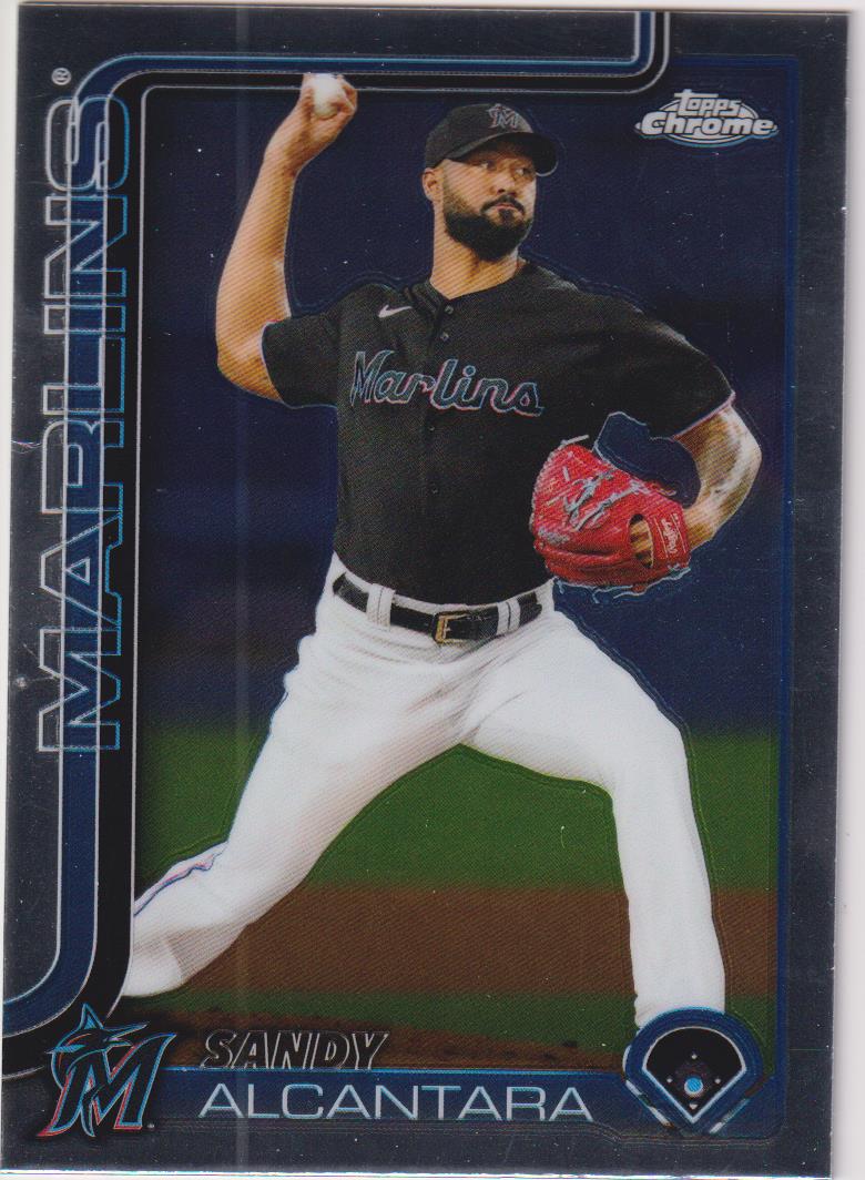 2025 Topps Chrome Baseball Sandy Alcantara #126