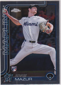 2025 Topps Chrome Baseball Adam Mazur #157 Rookie