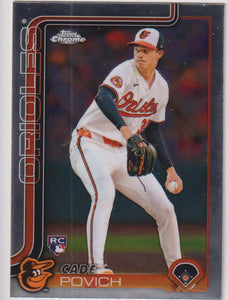 2025 Topps Chrome Baseball Cade Povich #140 Rookie