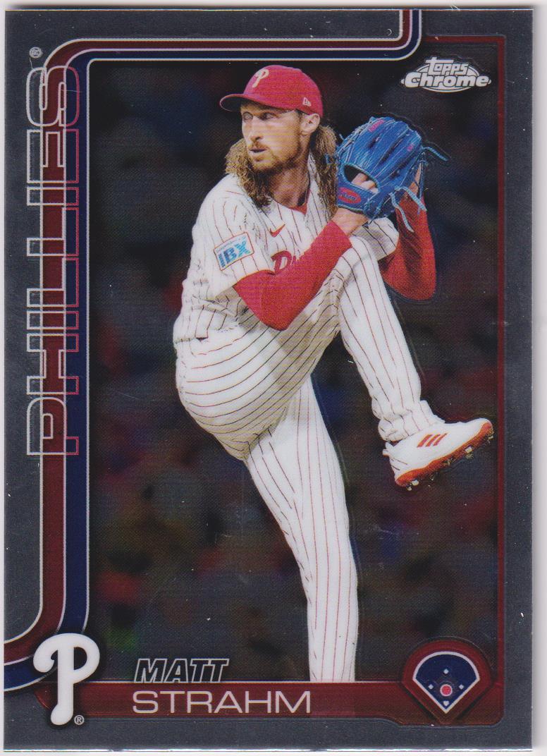 2025 Topps Chrome Baseball Matt Strahm #178