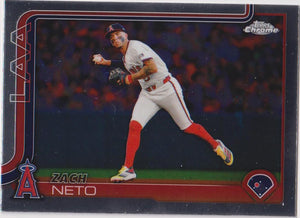 2025 Topps Chrome Baseball Zach Neto #211