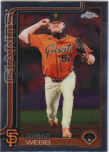 2025 Topps Chrome Baseball Logan Webb #296