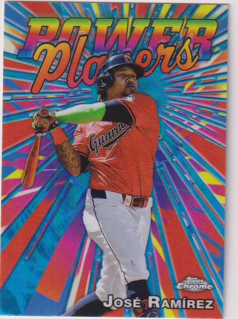 2025 Topps Chrome Baseball Power Players José Ramírez #PP-14