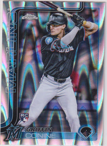 2025 Topps Chrome Baseball Raywave Refractors Griffin Conine #86 Rookie