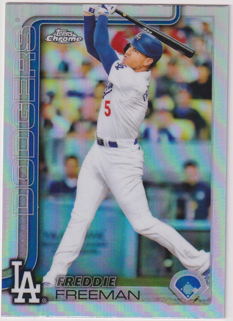 2025 Topps Heritage Baseball Chrome Refractor Freddie Freeman #206