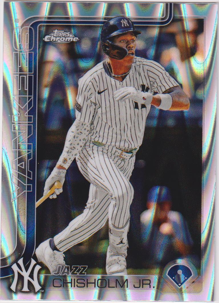 2025 Topps Chrome Baseball Raywave Refractors Jazz Chisholm Jr. #283